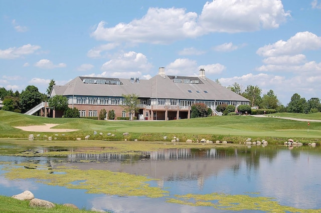 16 Pine Needles Dr, Lemont, IL 60439 - water view with a local golf course