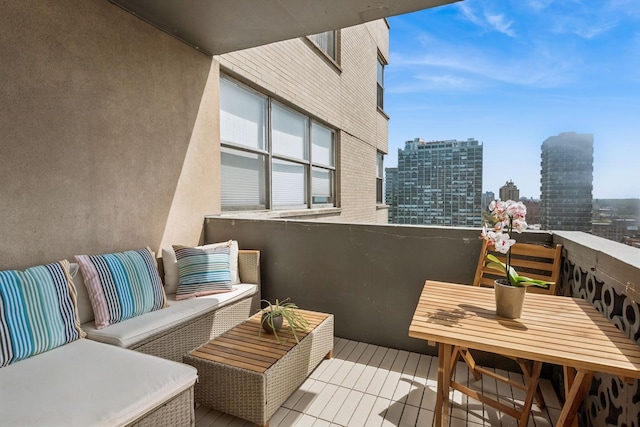 6301 N Sheridan Rd Unit 17J, Chicago, IL 60660 - balcony with a view of city and outdoor lounge area