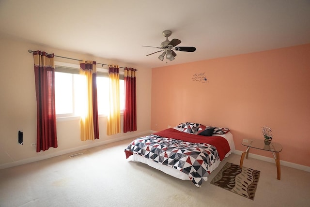 4310 Church St, Skokie, IL 60076 - bedroom featuring carpet flooring, baseboards, and ceiling fan