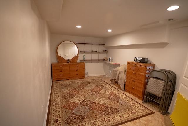 4310 Church St, Skokie, IL 60076 - office featuring recessed lighting, baseboards, and light tile patterned floors