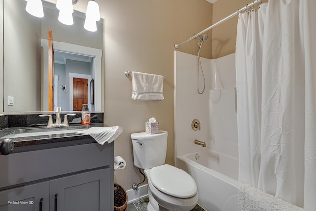 25549 Sara Ct, Channahon, IL 60410 - full bathroom with toilet, vanity, and shower / tub combo