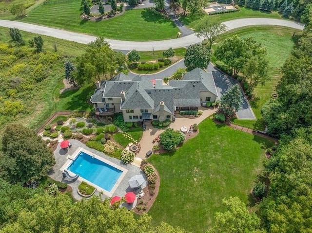 41W590 Bowgren Dr, Campton Hills, IL 60119 - aerial overview of property's location with a pool