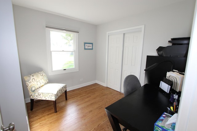 1188 Cypress Ln, Elk Grove Village, IL 60007 - office area with light wood-style floors and baseboards