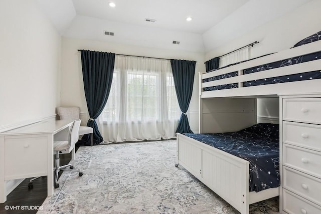 bedroom featuring recessed lighting