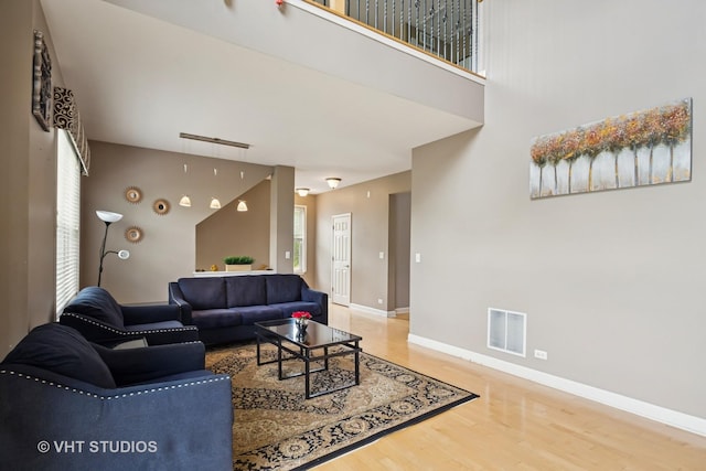 1119 Orangery Ct, Carol Stream, IL 60188 - living area with wood finished floors and a towering ceiling