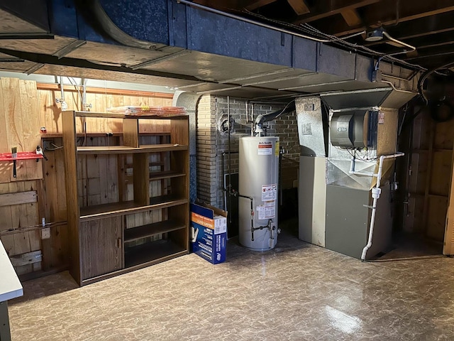 6600 N Kenton Ave, Lincolnwood, IL 60712 - unfinished below grade area with gas water heater and heating unit