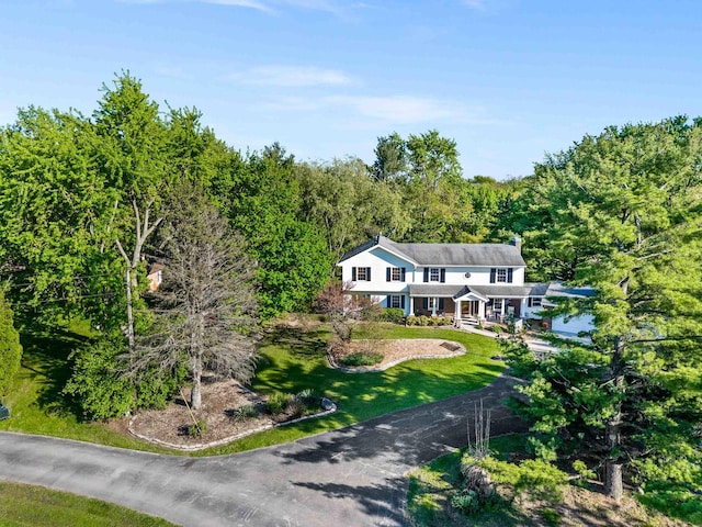 19423 Lakeside Ln, Bloomington, IL 61705 - view from above of property featuring a forest