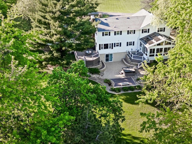 19423 Lakeside Ln, Bloomington, IL 61705 - view from above of property