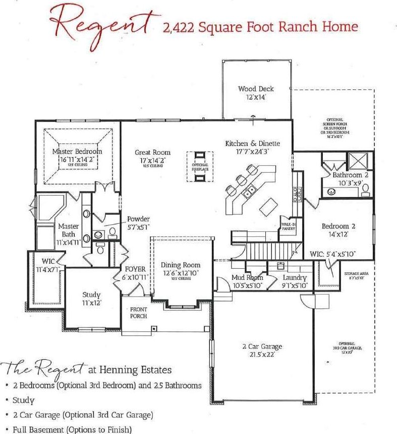 9915 Henning Dr, Huntley, IL 60142 - floor plan / room layout