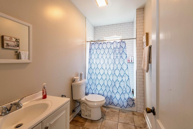 7601 W 60th Pl, Summit, IL 60501 - full bath with toilet, vanity, and tile patterned floors
