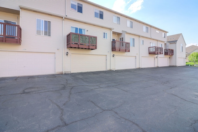 rear view of property with a residential view