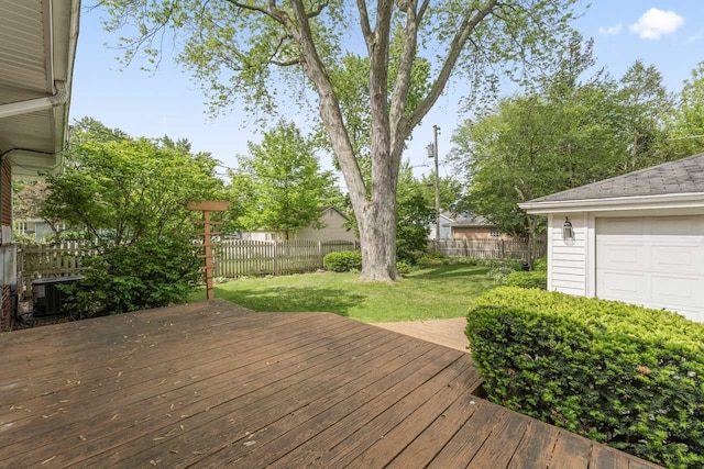 202 N Elmhurst Ave, Mount Prospect, IL 60056 - wooden terrace with central AC unit