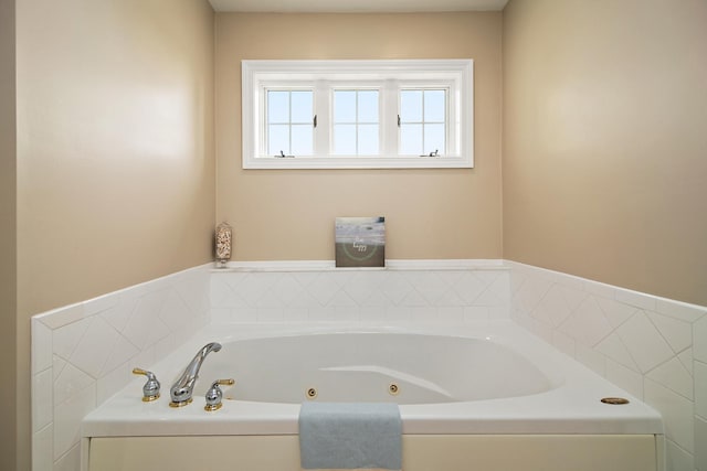 689 Revere St, Bourbonnais, IL 60914 - bathroom featuring a tub with jets