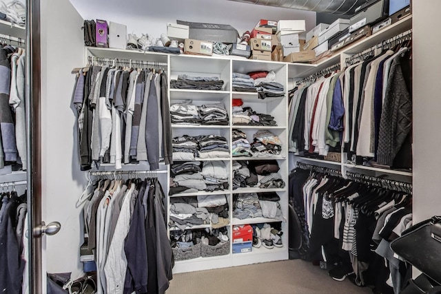 2654 W Medill Ave Unit 202, Chicago, IL 60647 - walk in closet featuring carpet floors