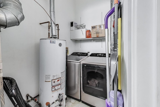 2654 W Medill Ave Unit 202, Chicago, IL 60647 - washroom featuring water heater and independent washer and dryer