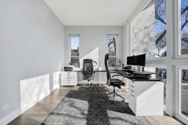 3056 N Monticello Ave, Chicago, IL 60618 - office space with wood finished floors and baseboards