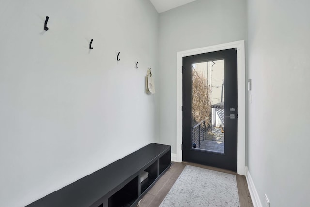 3056 N Monticello Ave, Chicago, IL 60618 - mudroom featuring wood finished floors and baseboards
