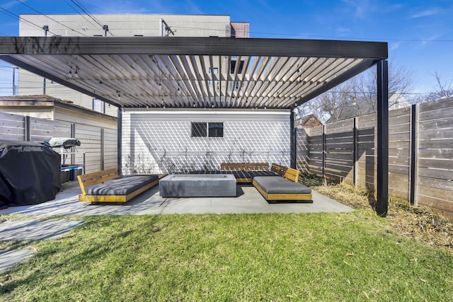 3056 N Monticello Ave, Chicago, IL 60618 - view of patio / terrace featuring a pergola