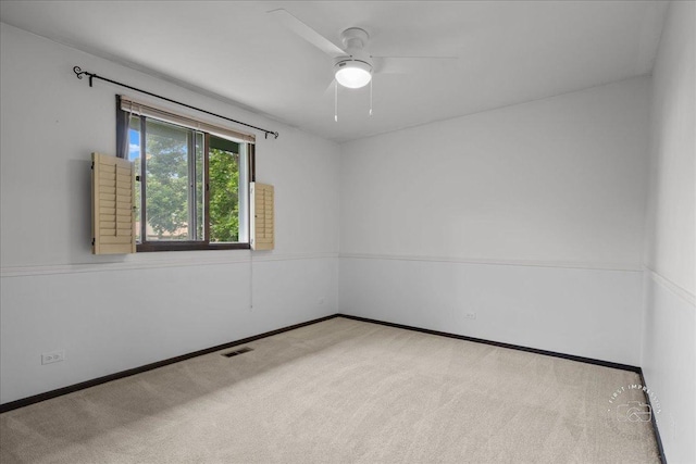1508 Blackburn St, Wheaton, IL 60189 - carpeted empty room featuring ceiling fan and baseboards