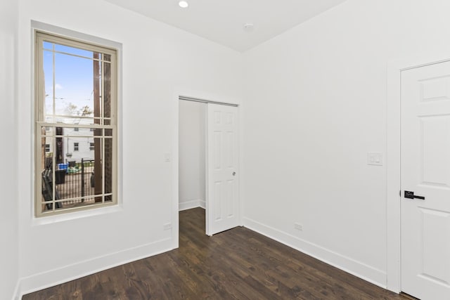 6610 S Saint Lawrence Ave, Chicago, IL 60637 - unfurnished room featuring dark wood-type flooring and baseboards