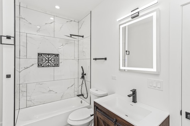 6610 S Saint Lawrence Ave, Chicago, IL 60637 - bathroom with toilet, vanity, and shower / washtub combination