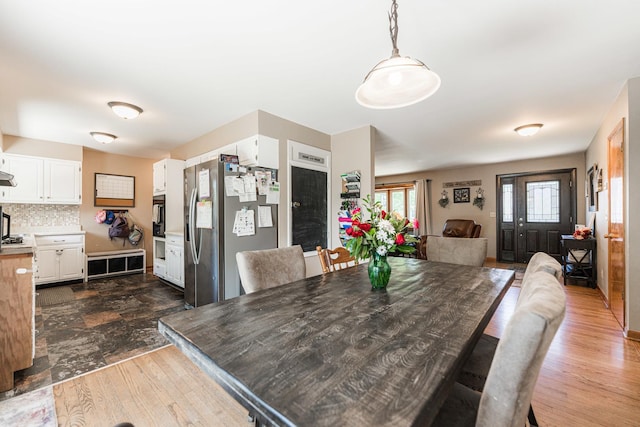 854 Meadow Ln, Sycamore, IL 60178 - dining area featuring dark wood finished floors