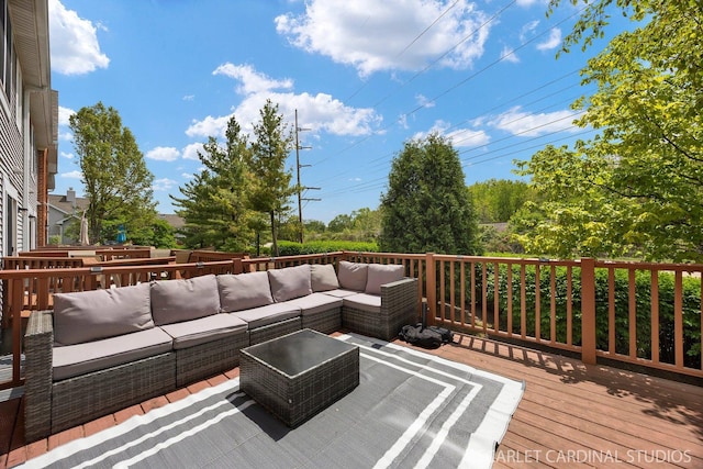 1653 W Ethans Glen Dr, Palatine, IL 60067 - wooden deck with outdoor lounge area