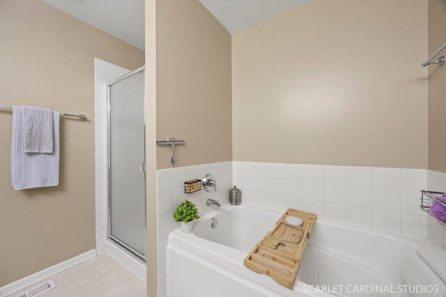 1653 W Ethans Glen Dr, Palatine, IL 60067 - full bathroom featuring a shower stall and a garden tub