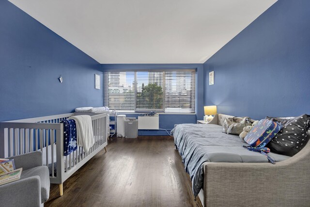 1440 N Lake Shore Dr Unit 4Bd, Chicago, IL 60610 - bedroom featuring wood finished floors and lofted ceiling