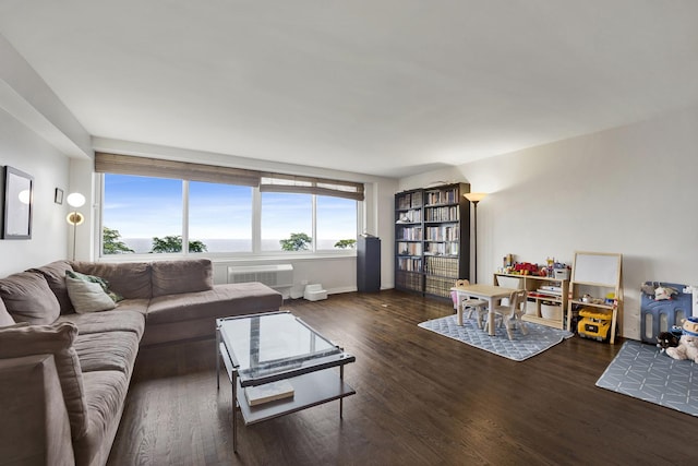 1440 N Lake Shore Dr Unit 4Bd, Chicago, IL 60610 - living room with a wall mounted air conditioner and wood finished floors