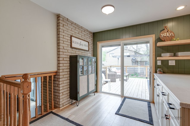 5045 S Rd, Gurnee, IL 60031 - doorway with light wood finished floors