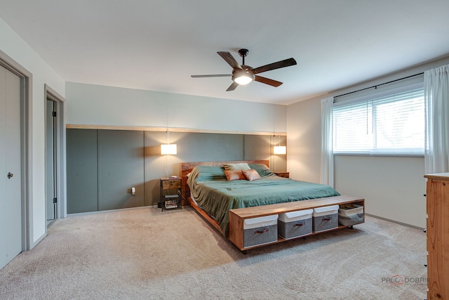 5045 S Rd, Gurnee, IL 60031 - carpeted bedroom with ceiling fan