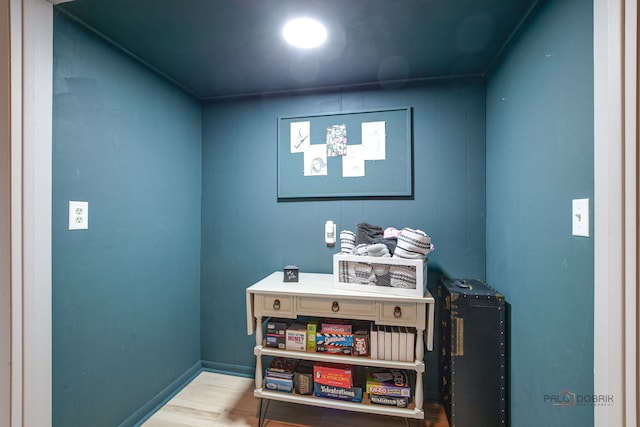 5045 S Rd, Gurnee, IL 60031 - misc room with wood finished floors