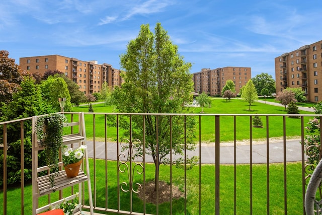view of balcony