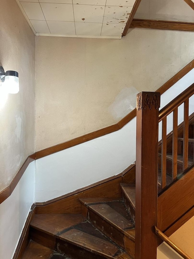 3423 N Tripp Ave, Chicago, IL 60641 - stairway featuring baseboards
