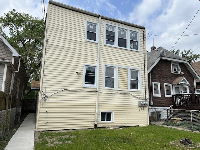 3423 N Tripp Ave, Chicago, IL 60641 - rear view of property featuring a deck and cooling unit