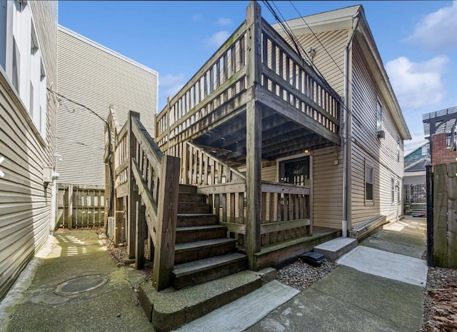 2443 N Marshfield Ave, Chicago, IL 60614 - back of house with stairs and a deck