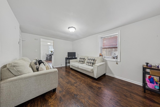 2443 N Marshfield Ave, Chicago, IL 60614 - living room featuring wood finished floors and baseboards