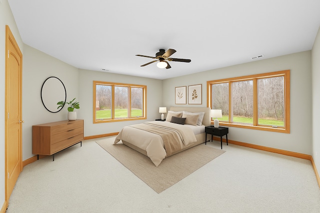 16608 W 135th St, Lemont, IL 60439 - bedroom with baseboards, carpet floors, and a ceiling fan