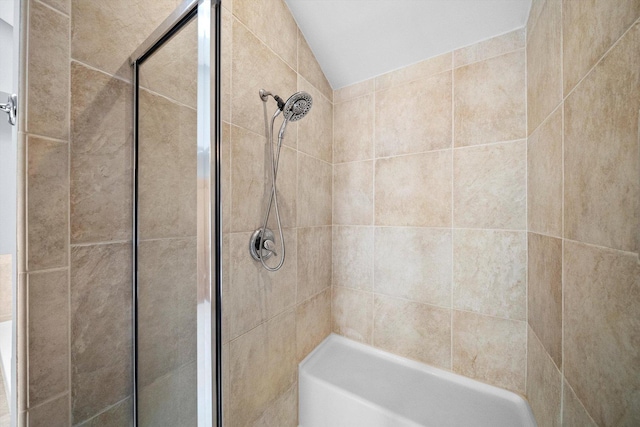 16608 W 135th St, Lemont, IL 60439 - full bath with tiled shower and lofted ceiling