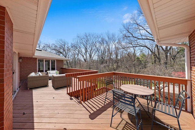 16608 W 135th St, Lemont, IL 60439 - deck featuring an outdoor living space