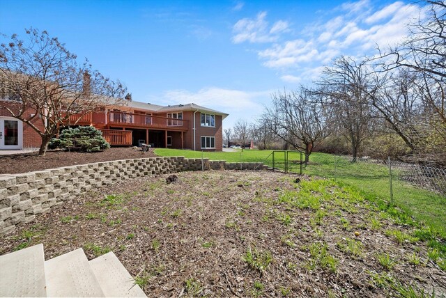 16608 W 135th St, Lemont, IL 60439 - view of yard with a deck