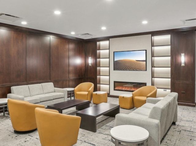 community lobby featuring recessed lighting