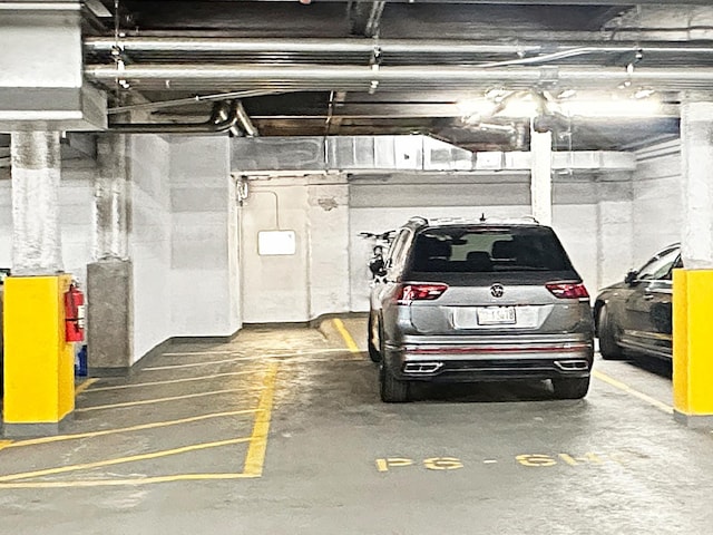 view of parking deck