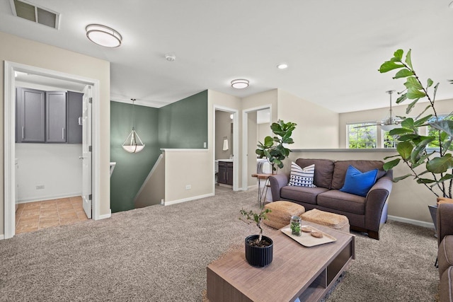 698 S Jade Ln Unit 698, Round Lake, IL 60073 - carpeted living room featuring baseboards