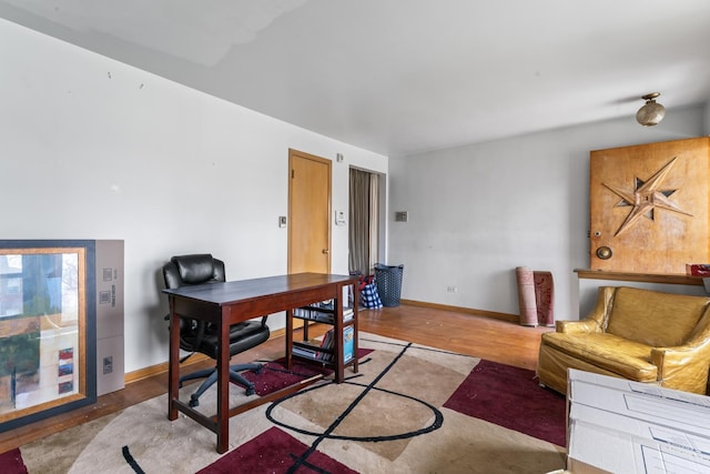 733 E 90th St, Chicago, IL 60619 - office space with baseboards and wood finished floors