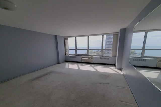 4800 S Chicago Beach Dr Unit 1814N, Chicago, IL 60615 - unfurnished room with plenty of natural light, carpet flooring, and a water view