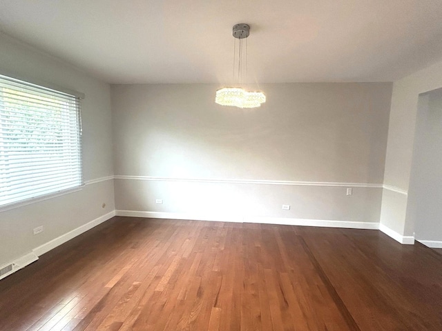 1402 Berry Ln, Flossmoor, IL 60422 - empty room featuring wood finished floors and baseboards