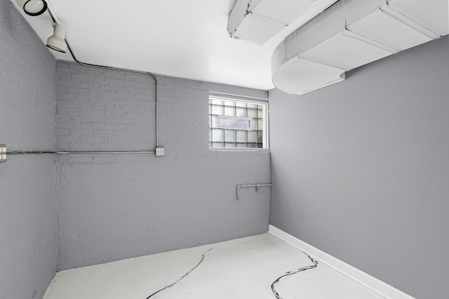 view of basement