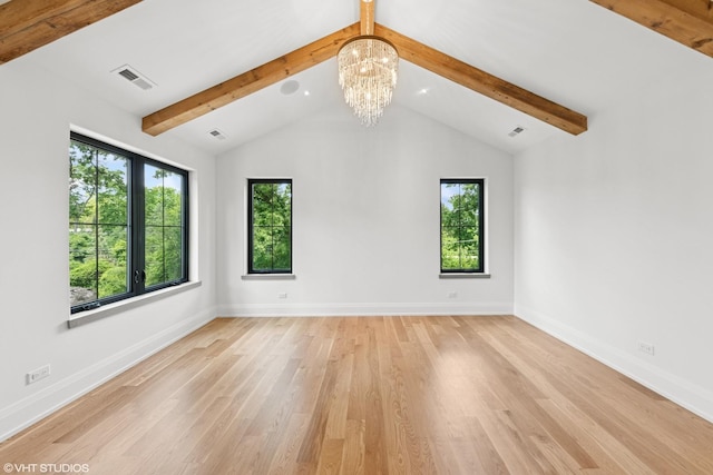1107 Quassey Ave, Lake Bluff, IL 60044 - empty room with a chandelier and light wood-style floors